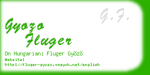 gyozo fluger business card