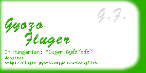 gyozo fluger business card